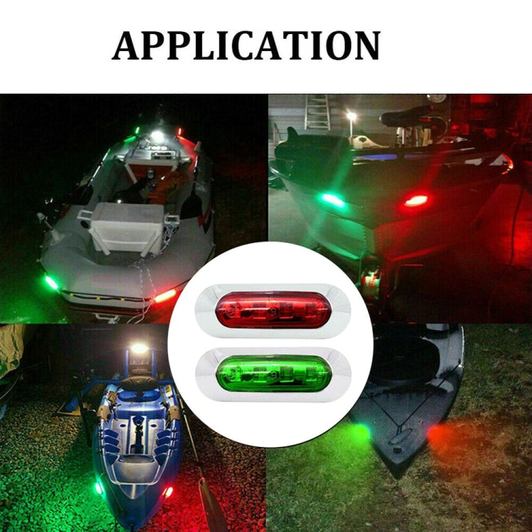 1pair MK-234 12V Yacht Ships 4LED Navigation Lights Red And Green Signal Light(Red+Green) - free shipping - PMC TechLife - Order now!