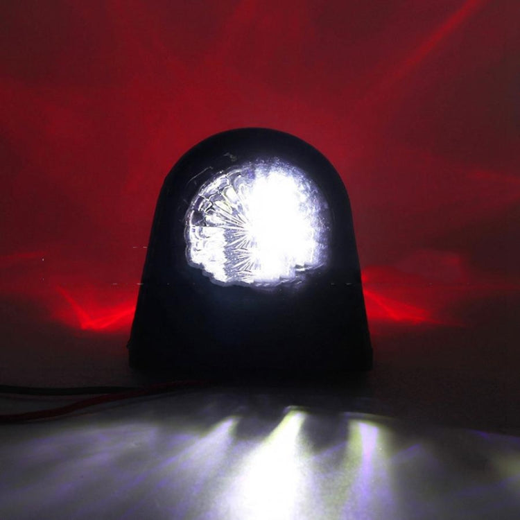 MK-249 10-30V 8LEDs Red And White Truck Round Side Light(Red White) - Running Lights by PMC TechLife | Online Shopping South Africa | PMC TechLife | Buy Now Pay Later Mobicred