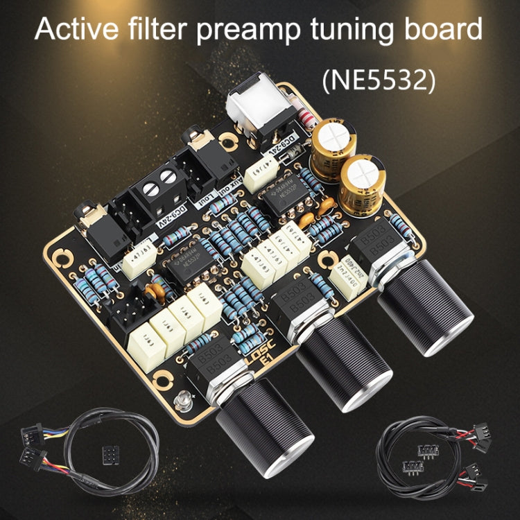 NE5532 Tuner Plate Active Filter Amplifier Board HIFI Front Module Universal Dual Operation Amplifier - Breadboard / Amplifier Board by PMC TechLife | Online Shopping South Africa | PMC TechLife