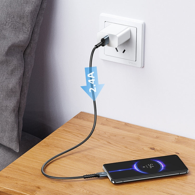 REMAX RC-C008  USB To 8 Pin 2.4A TPE Soft Anti-breakage Data Cable,Length 1m(White) - free shipping - PMC Jewellery - Order now!