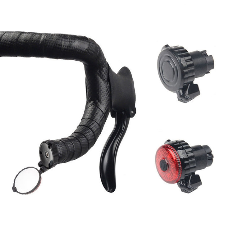 Bicycle Handlebar Folding Rearview Mirror, Color: With Light - View Mirrors by PMC TechLife | Online Shopping South Africa | PMC TechLife