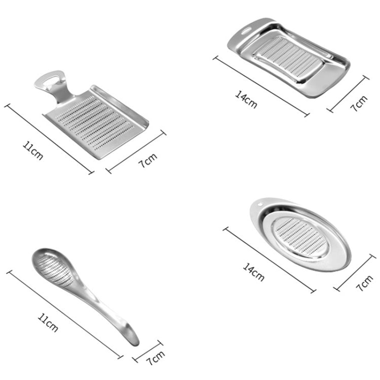 KS1001 Thicken Stainless Steel Ginger Garlic Vegetable Puree Grinder, Specification: Spoon - Stirrer & Squeezer by PMC TechLife | Online Shopping South Africa | PMC TechLife | Buy Now Pay Later Mobicred