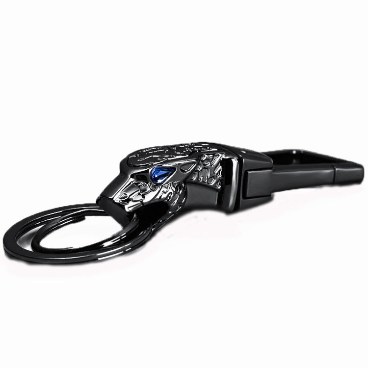 HONEST Metal Car Keychain Leopard Head Key Chain Pendant(Basic K Golden) - Key Rings by HONEST | Online Shopping South Africa | PMC TechLife | Buy Now Pay Later Mobicred