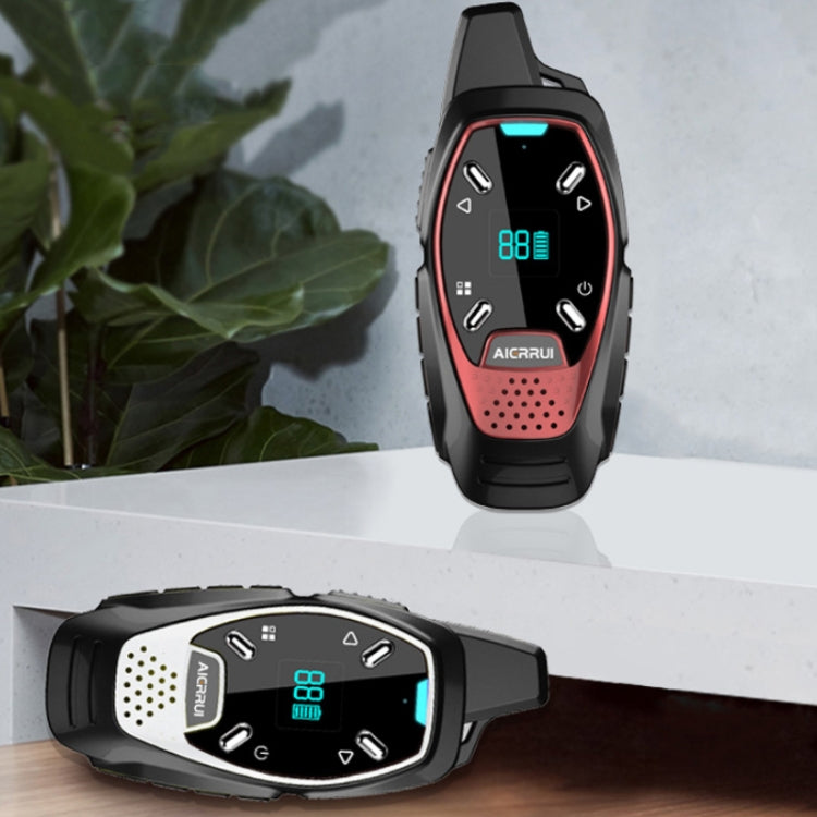 LED Display USB Charging Wireless Handheld Small Mini Walkie Talkie(Red) - Handheld Walkie Talkie by PMC TechLife | Online Shopping South Africa | PMC TechLife | Buy Now Pay Later Mobicred
