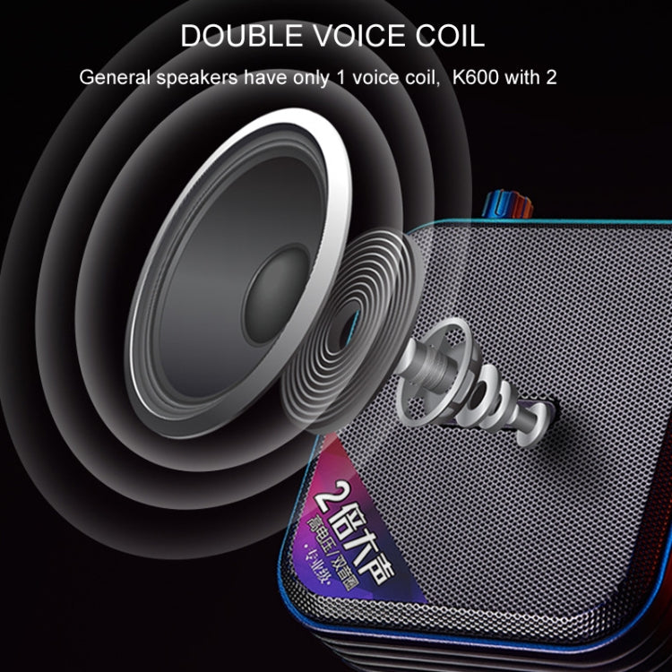 Rolton K600 7.4V Bluetooth Audio Speaker Megaphone Voice Amplifier Without Transmitter(White) - Microphone by Rolton | Online Shopping South Africa | PMC TechLife | Buy Now Pay Later Mobicred