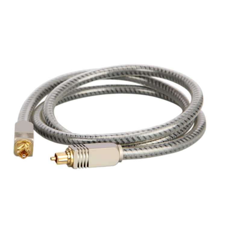 EMK YL/B Audio Digital Optical Fiber Cable Square To Square Audio Connection Cable, Length: 1m(Transparent Gray) - free shipping - PMC Jewellery - Order now!
