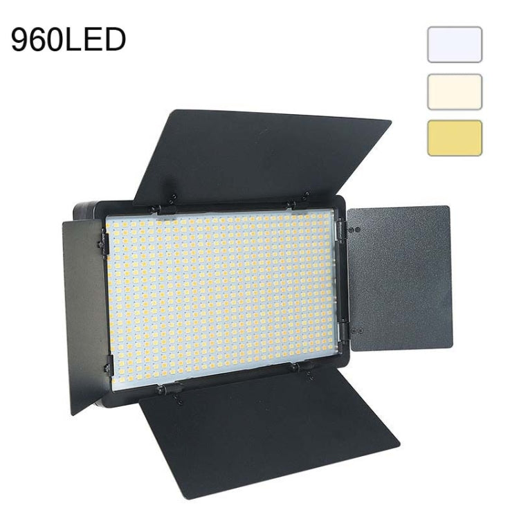 E800 3-color Temperature 40W 3200K-5600K LED Flat Panel Lights Live Broadcast Fill Light,EU Plug -  by PMC TechLife | Online Shopping South Africa | PMC TechLife | Buy Now Pay Later Mobicred