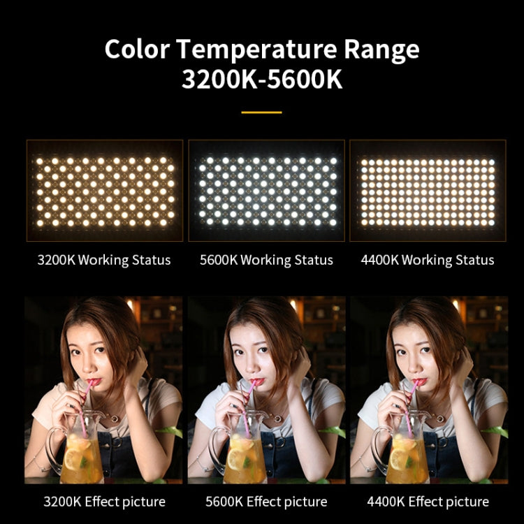 E800 3-color Temperature 40W 3200K-5600K LED Flat Panel Lights Live Broadcast Fill Light,EU Plug -  by PMC TechLife | Online Shopping South Africa | PMC TechLife | Buy Now Pay Later Mobicred