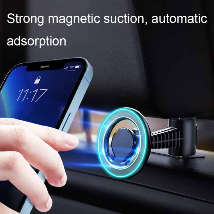 D19 Car Magnetic Mobile Phone Holder Rotatable Metal Navigation Bracket, Spec: Seat (Silver) - Universal Car Holders by PMc TechLife | Online Shopping South Africa | PMc TechLife | Buy Now Pay Later Mobicred