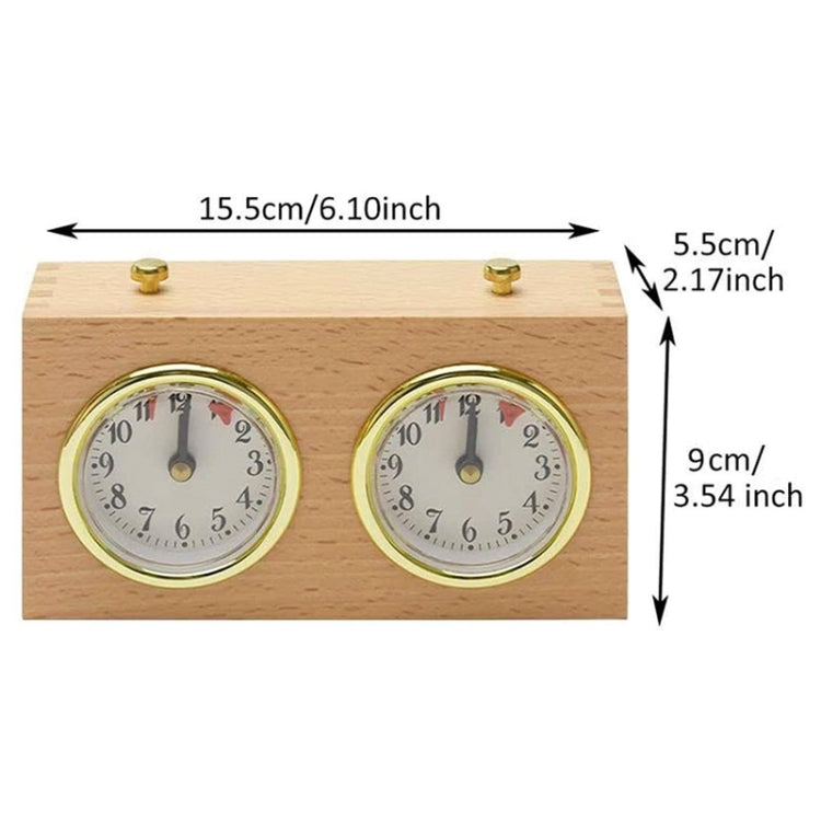 DT05a Retro Wood Shell Chess Clock Mechanical International Chess Clock - Alarm Clocks by PMC TechLife | Online Shopping South Africa | PMC TechLife