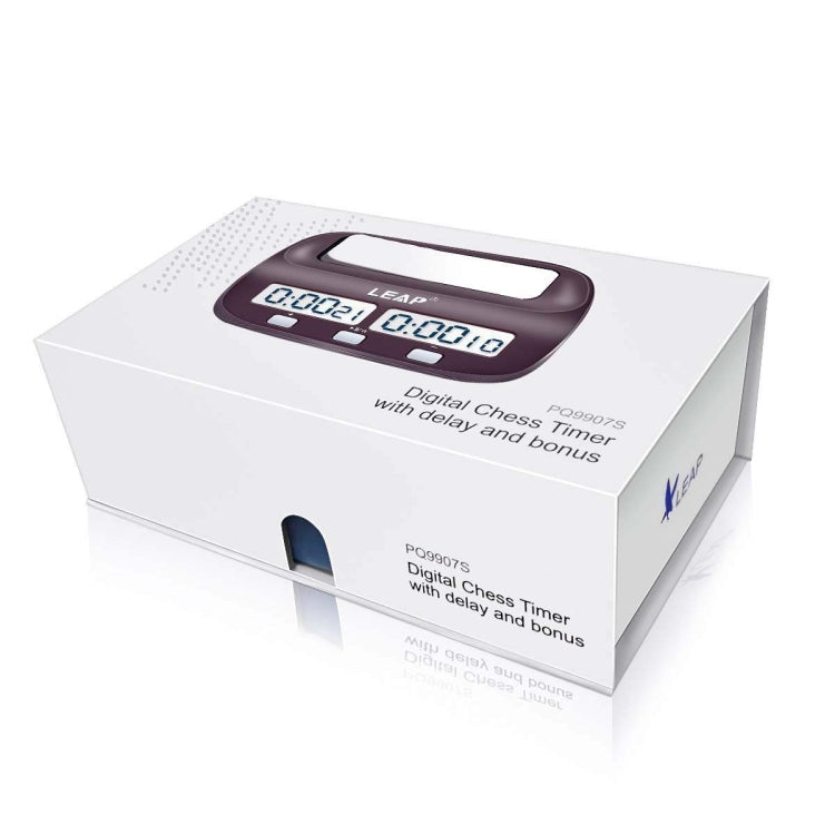 LEAP PQ9907S Chess Clock International Chess Go Clock(Wine Red) - Alarm Clocks by LEAP | Online Shopping South Africa | PMc TechLife | Buy Now Pay Later Mobicred