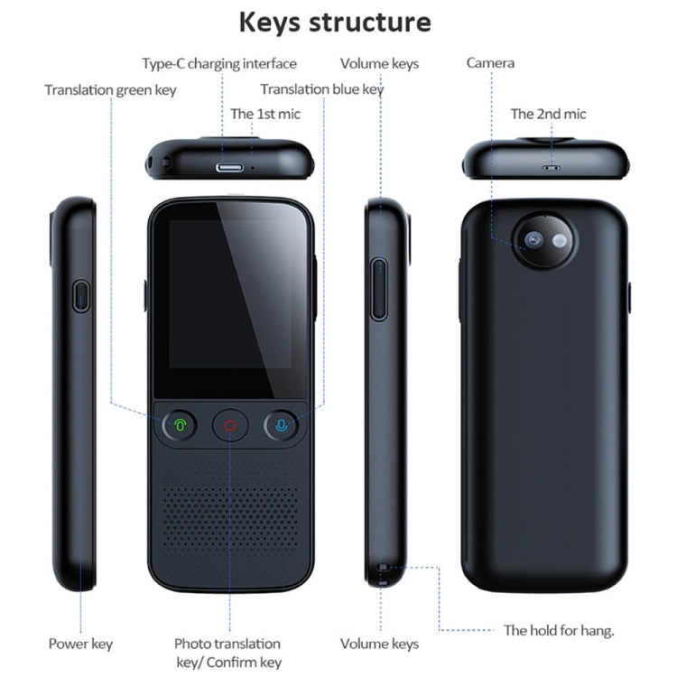 T10Pro Wifi Artificial Intelligence Photo / Recording Translating Machine Supports 138 Languages(White) -  by PMC TechLife | Online Shopping South Africa | PMC TechLife | Buy Now Pay Later Mobicred