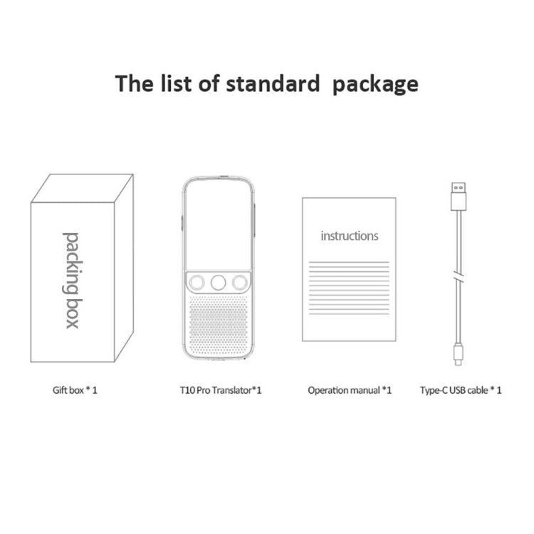 T10Pro Wifi Artificial Intelligence Photo / Recording Translating Machine Supports 138 Languages(White) -  by PMC TechLife | Online Shopping South Africa | PMC TechLife | Buy Now Pay Later Mobicred