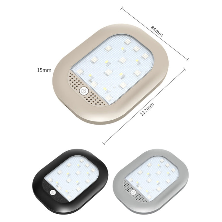 Car Colorful Strong Magnetic LED Lighting Reading Lights(Gray) - Dome Lights by PMC TechLife | Online Shopping South Africa | PMC TechLife | Buy Now Pay Later Mobicred