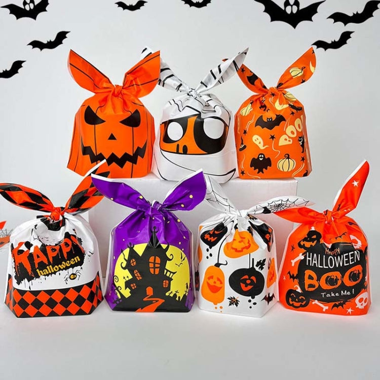 50pcs /Pack Halloween Packaging Bags Candy Snacks Treat Bags, Size: 13.5x22cm(Spider Pumpkin) - Gift Bags & Wrapping Supplies by PMC TechLife | Online Shopping South Africa | PMC TechLife