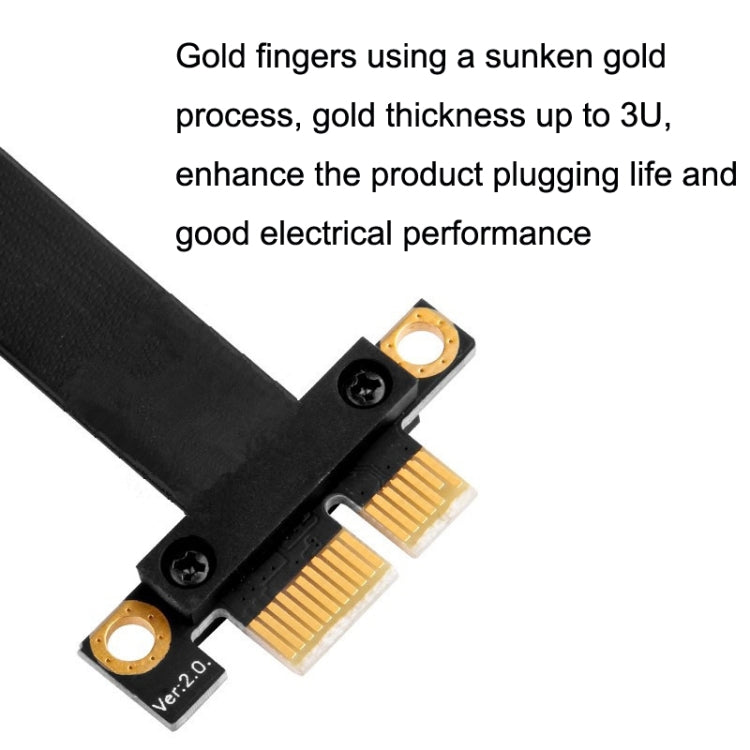 PCI-E 3.0 1X 90 Degrees Graphics Card / Wireless Network Card Extension Cable, Cable Length: 10cm - PCIE Cable by PMC TechLife | Online Shopping South Africa | PMC TechLife | Buy Now Pay Later Mobicred