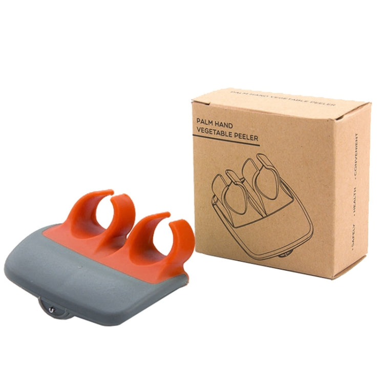 Palm Hand Peeler For Potato, Fruit, Kitchen Vegetable Peeler(Orange) - Cutter & Peeler by PMC TechLife | Online Shopping South Africa | PMC TechLife | Buy Now Pay Later Mobicred