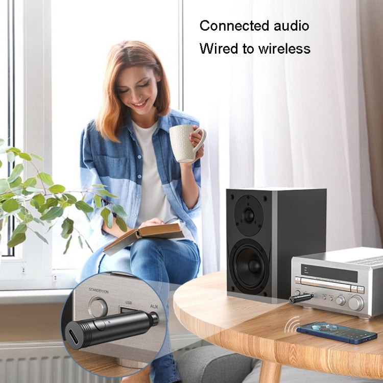 M416 Car Bluetooth Receiver Player Audio Receiver Adapter AUX Converter(Dark Violet) - Bluetooth Adapters by PMC TechLife | Online Shopping South Africa | PMC TechLife | Buy Now Pay Later Mobicred