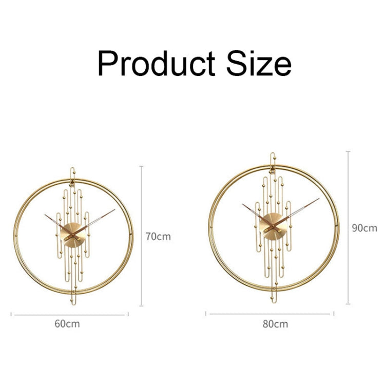YX0801 Simple Art Living Room Background Wall Decoration Clock Mute Wall Clock, Color: 60cm Gold - Wall Clock by PMc TechLife | Online Shopping South Africa | PMc TechLife | Buy Now Pay Later Mobicred