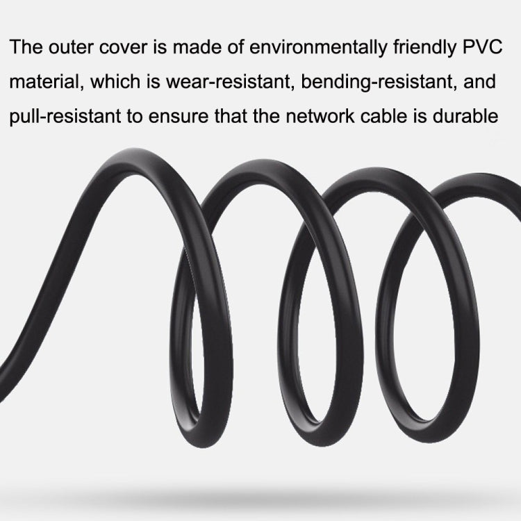 Straight Head 1m Cat 8 10G Transmission RJ45 Male To Female Computer Network Cable Extension Cable(Black) - Lan Cable and Tools by PMC TechLife | Online Shopping South Africa | PMC TechLife