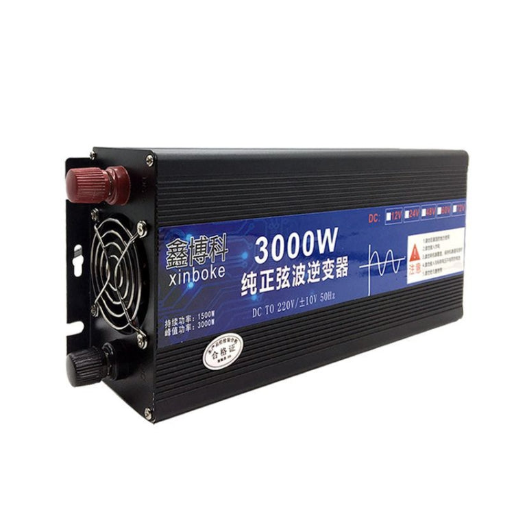 XINBOKE High Power Household Car Sine Wave Inverter 24V 3000W To 220V 1500W(LCD Display) - Pure Sine Wave by PMC TechLife | Online Shopping South Africa | PMC TechLife | Buy Now Pay Later Mobicred