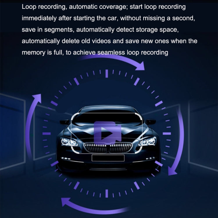 M1 Hidden Driving Recorder WiFi Phone Connecting Car Parking Monitoring 1080P HD Recorder(Without Button+USB Long Line) - Car DVRs by PMC TechLife | Online Shopping South Africa | PMC TechLife | Buy Now Pay Later Mobicred