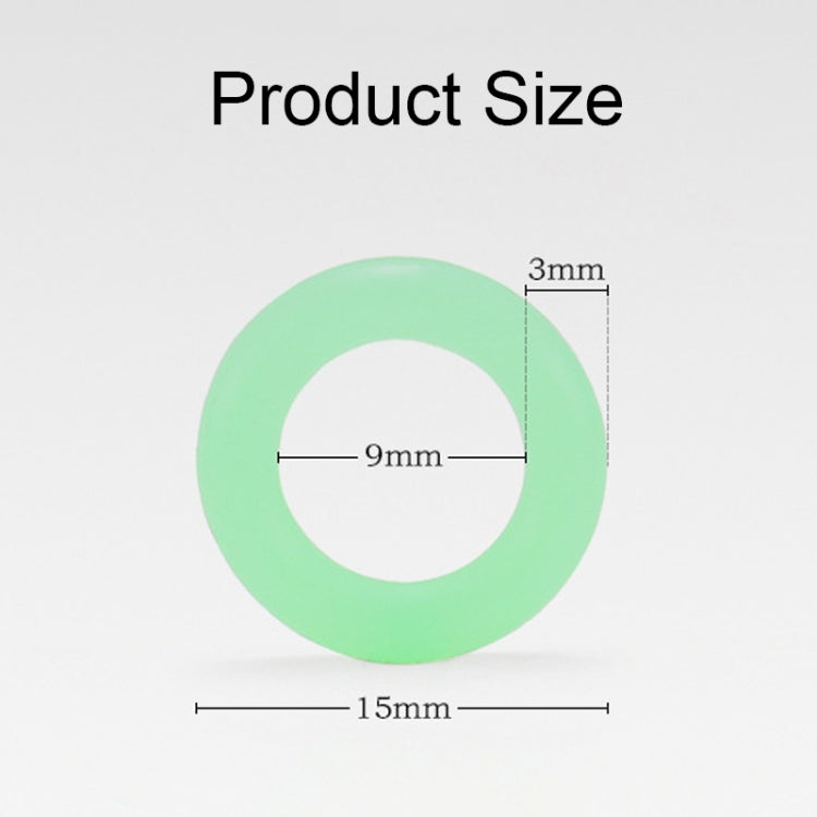 100pcs Outdoor Camping Nail Luminous Circle Multifunctional Silicone Reflective Warning Ring(Luminous) - Tents & Accessories by PMC TechLife | Online Shopping South Africa | PMC TechLife | Buy Now Pay Later Mobicred