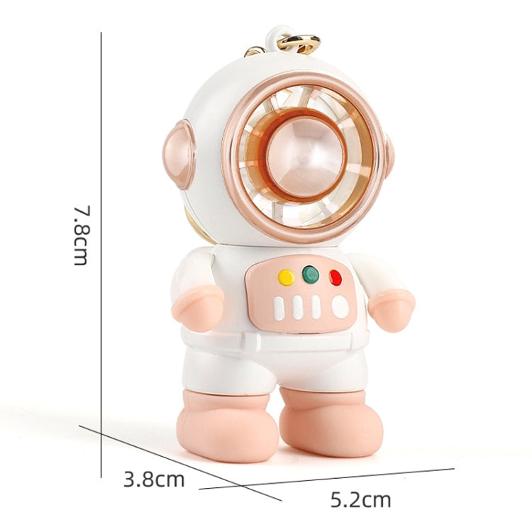6092 Cartoon Astronaut Fan With Lanyard Portable Mini USB Charging Fan(Pink) - Electric Fans by PMC TechLife | Online Shopping South Africa | PMC TechLife | Buy Now Pay Later Mobicred