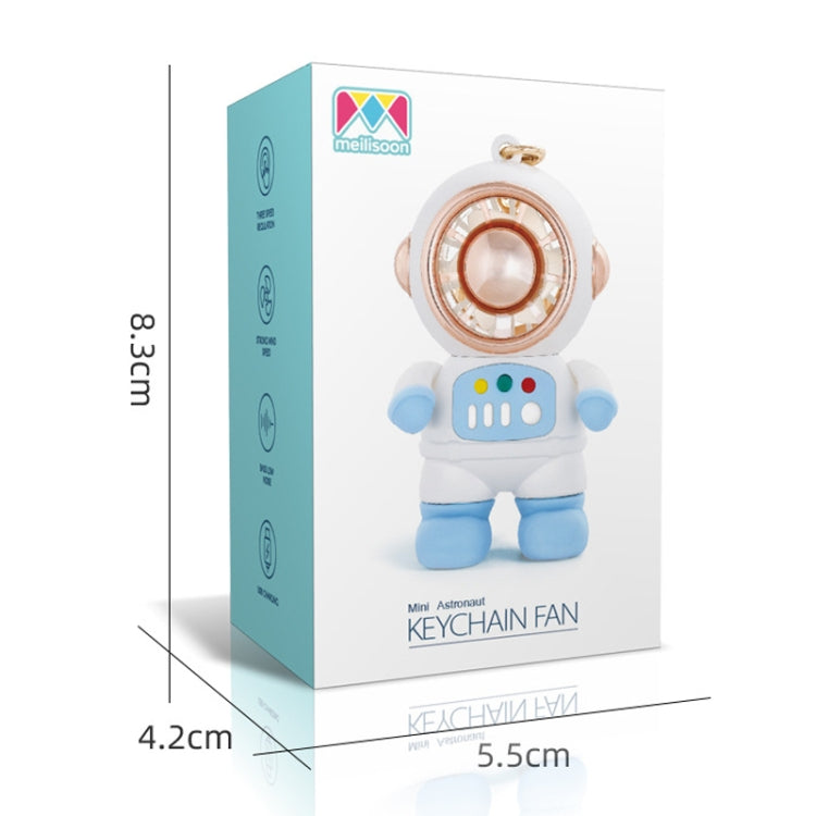 6092 Cartoon Astronaut Fan With Lanyard Portable Mini USB Charging Fan(Pink) - Electric Fans by PMC TechLife | Online Shopping South Africa | PMC TechLife | Buy Now Pay Later Mobicred