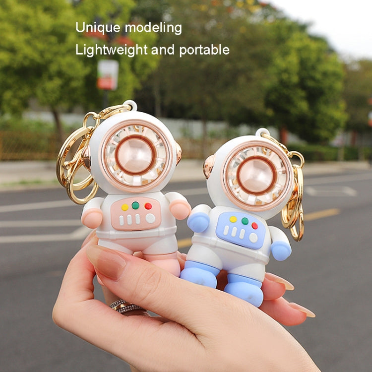 6092 Cartoon Astronaut Fan With Lanyard Portable Mini USB Charging Fan(Pink) - Electric Fans by PMC TechLife | Online Shopping South Africa | PMC TechLife | Buy Now Pay Later Mobicred