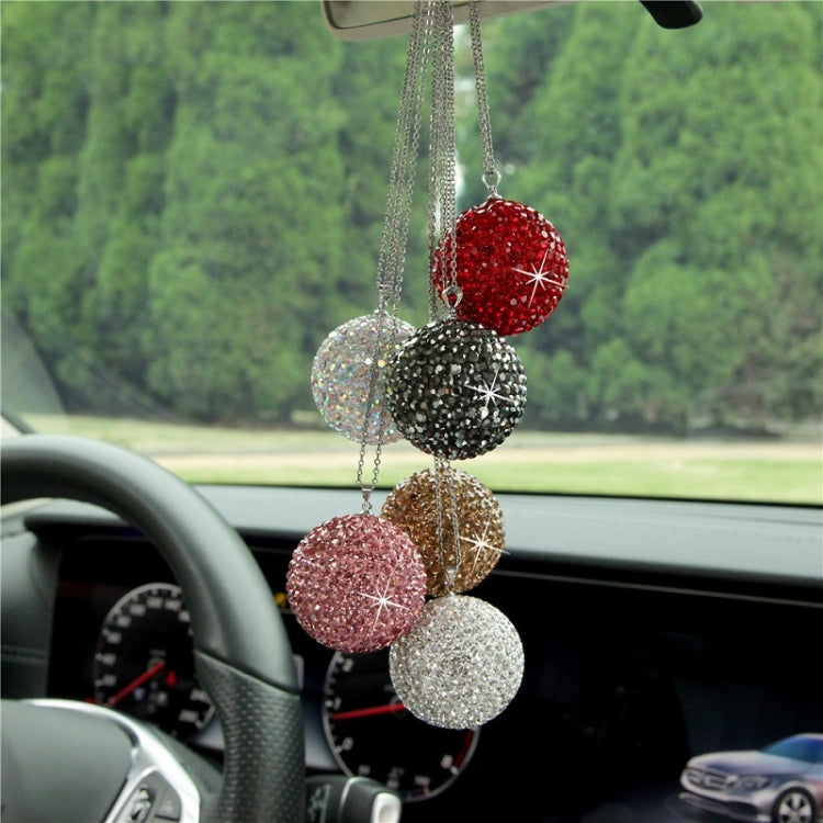 Car Diamond Crystal Ball Rearview Mirror Decoration Pendant(Violet) - Ornaments by PMC TechLife | Online Shopping South Africa | PMC TechLife | Buy Now Pay Later Mobicred