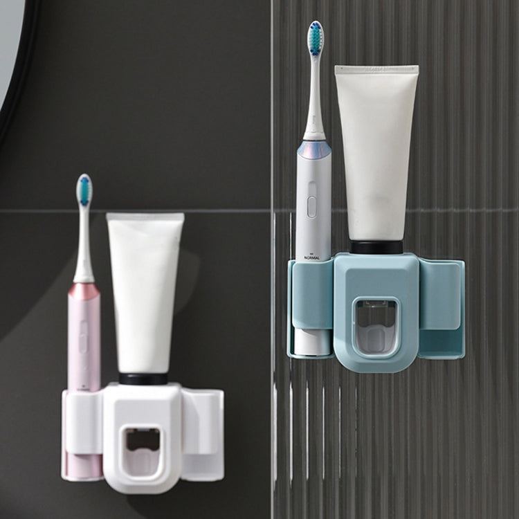 Electric Toothbrush Holder Automatic Toothpaste Squeezer Bathroom Wall Mounted Toothpaste Holder(White) - Toothpaste Squeezing Device by PMC TechLife | Online Shopping South Africa | PMC TechLife