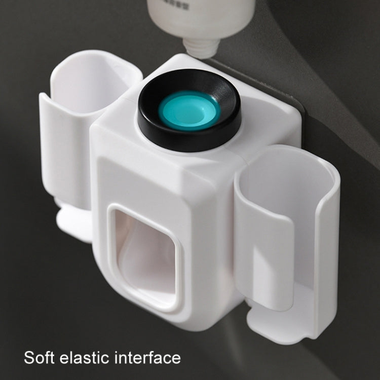 Electric Toothbrush Holder Automatic Toothpaste Squeezer Bathroom Wall Mounted Toothpaste Holder(White) - Toothpaste Squeezing Device by PMC TechLife | Online Shopping South Africa | PMC TechLife