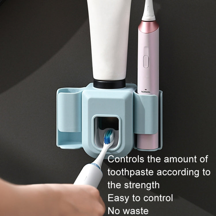 Electric Toothbrush Holder Automatic Toothpaste Squeezer Bathroom Wall Mounted Toothpaste Holder(White) - Toothpaste Squeezing Device by PMC TechLife | Online Shopping South Africa | PMC TechLife