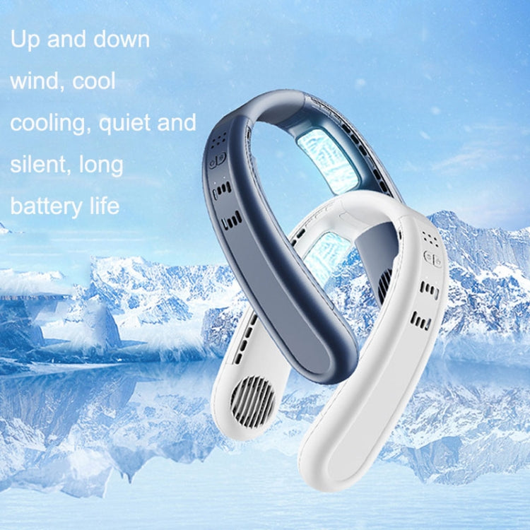 F63 Semiconductor Cooling Hanging Neck Fan USB Silent Outdoor Mini Fan(White) - Electric Fans by PMC TechLife | Online Shopping South Africa | PMC TechLife | Buy Now Pay Later Mobicred