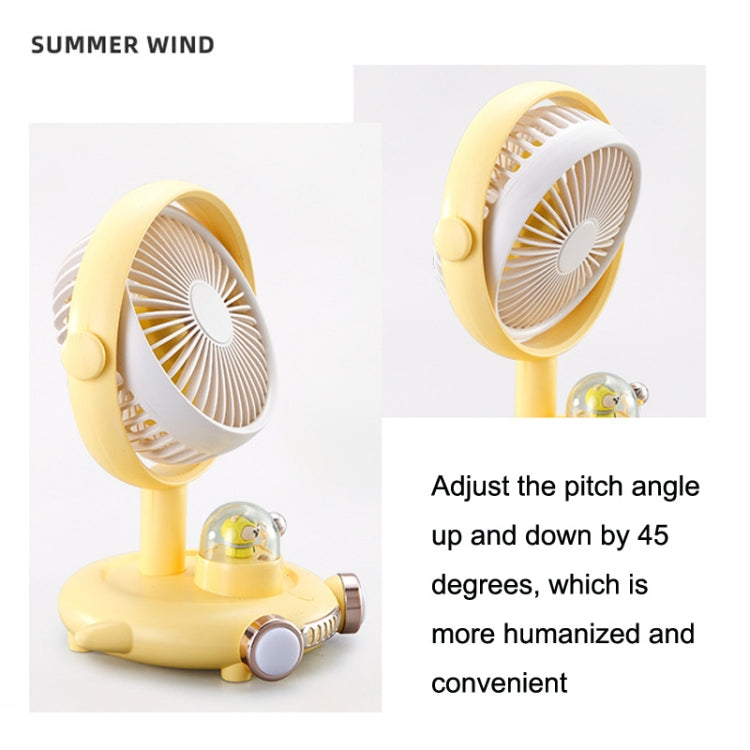 Household Cute Pet Fan USB Desktop Night Light Fan(Apricot) - free shipping - PMC TechLife - Order now!