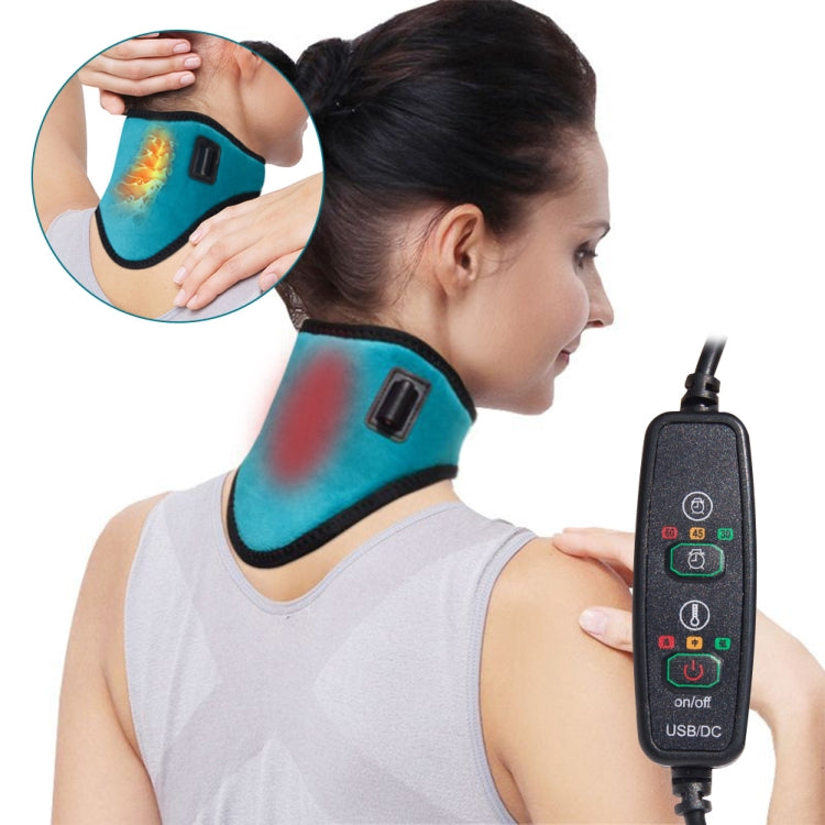 USB Electric Heating Neck Protector Graphene Neck Pain Relief Tool(Sea Green) - free shipping - PMC TechLife - Order now!