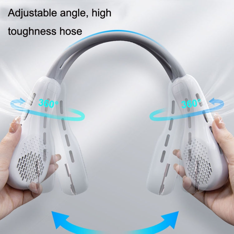 S57 Outdoor Sports RGB Hanging Neck Fan Folding Portable Mini Bladeless USB Fan(Mint Green) - Electric Fans by PMC TechLife | Online Shopping South Africa | PMC TechLife | Buy Now Pay Later Mobicred