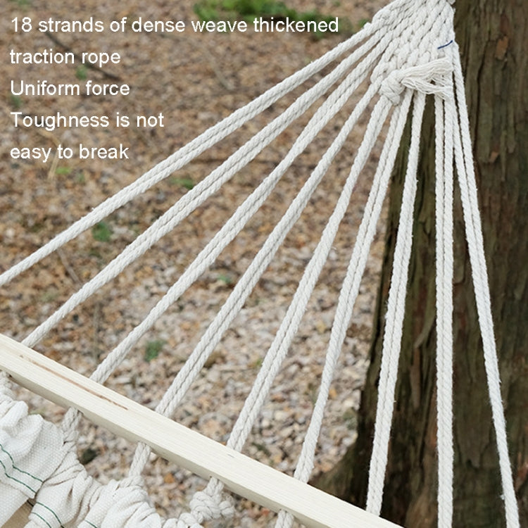 KLY829 Camping Indoor Hammock Outdoor Swing, Style: Double Reinforcement Anti-rollover Beige - Hammocks by PMC TechLife | Online Shopping South Africa | PMC TechLife | Buy Now Pay Later Mobicred