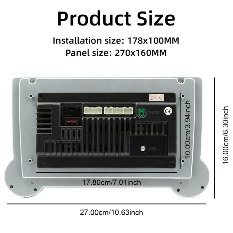 10.1 inch IPS Display + 2.5D Touch Screen Bluetooth FM Radio Car Navigation Machine, Memory: 2+64G - Car MP3 & MP4 & MP5 by PMc TechLife | Online Shopping South Africa | PMc TechLife | Buy Now Pay Later Mobicred