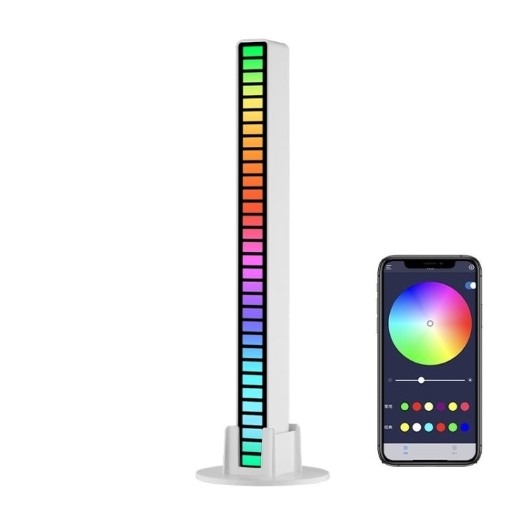 RGB Sound-controlled Rhythmic Response Lights Music Ambient LED Pick-up Lights Charging(16 Light+APP White) - Novelty Lighting by PMC TechLife | Online Shopping South Africa | PMC TechLife