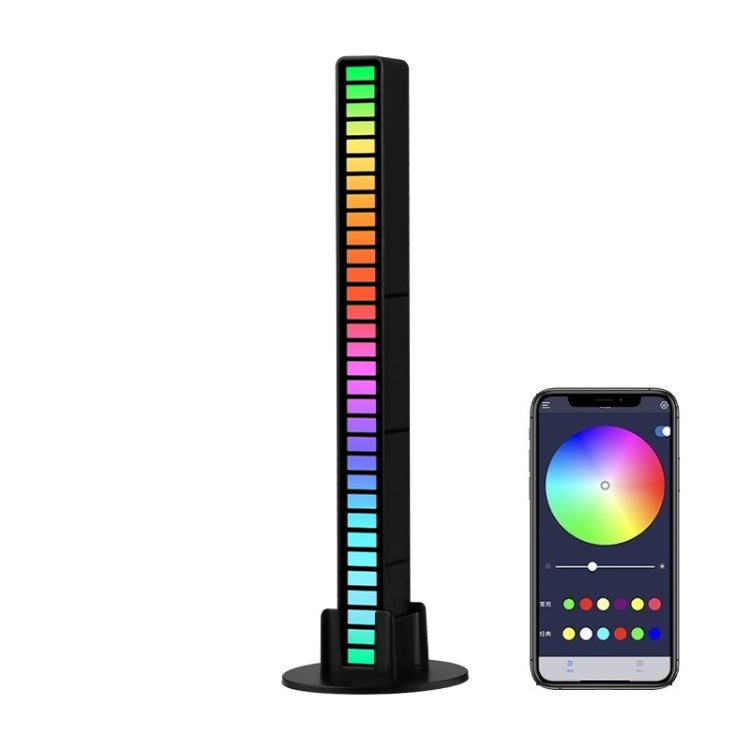 RGB Sound-controlled Rhythmic Response Lights Music Ambient LED Pick-up Lights Charging(32 Light+APP Black) - Novelty Lighting by PMC TechLife | Online Shopping South Africa | PMC TechLife