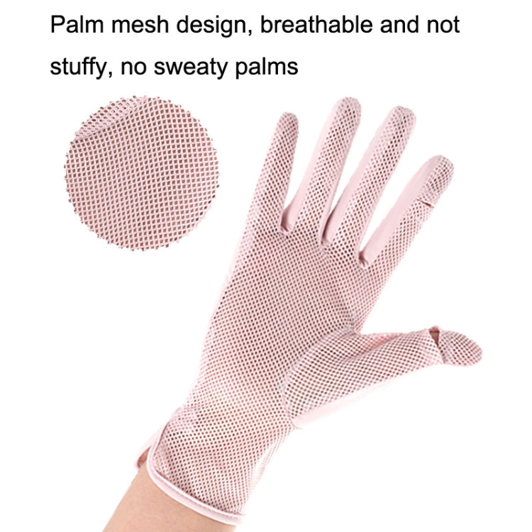 1pair Summer Sunscreen Breathable Thin Anti-ultraviolet Finger Fishing Ice Silk Gloves Free Size(Clove Purple) - Safety Gloves by PMC TechLife | Online Shopping South Africa | PMC TechLife | Buy Now Pay Later Mobicred