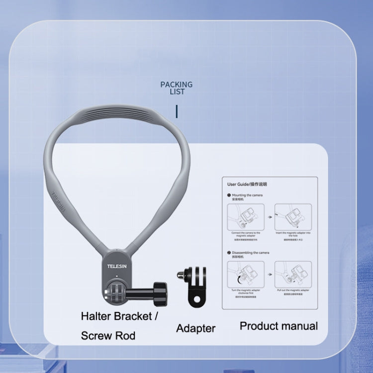 TELESIN TE-HNB-001 Magnetic Halter Bracket Action Camera Shooting Collar For GoPro HERO11 Black / HERO9 Black / DJI Osmo Action 3, Style: MAX Version For S-XXL - Holder by PMC TechLife | Online Shopping South Africa | PMC TechLife | Buy Now Pay Later Mobicred