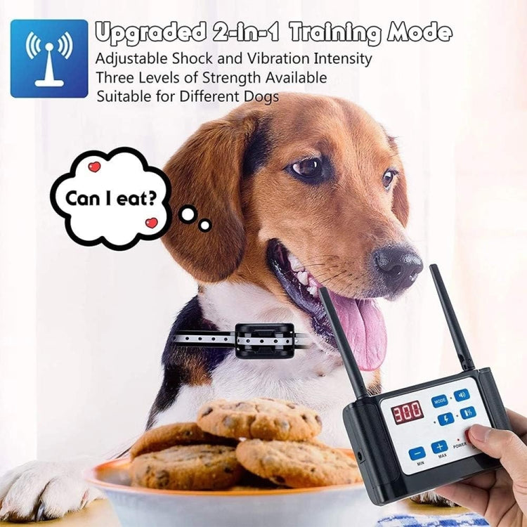 Outdoor Wireless Electronic Pet Fence Night Reflective Collar, Specification: One for Two(UK Plug) - Training Aids by PMC TechLife | Online Shopping South Africa | PMC TechLife | Buy Now Pay Later Mobicred