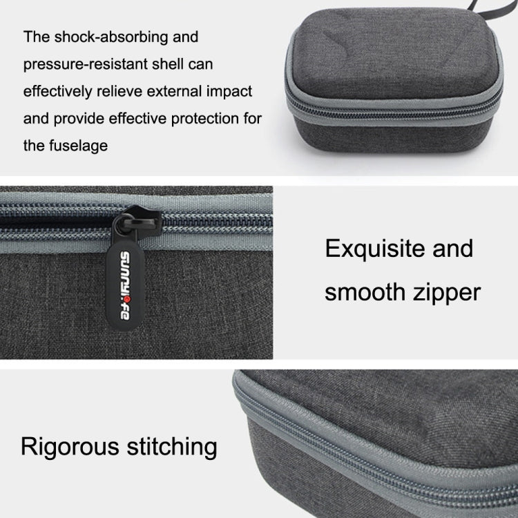 For DJI MIC Sunnylife B557 Wireless Microphone Portable Protective Box Storage Bag(Dark Gray) - Microphone by Sunnylife | Online Shopping South Africa | PMC TechLife