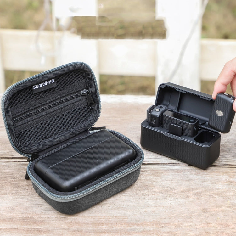 For DJI MIC Sunnylife B557 Wireless Microphone Portable Protective Box Storage Bag(Dark Gray) - Microphone by Sunnylife | Online Shopping South Africa | PMC TechLife