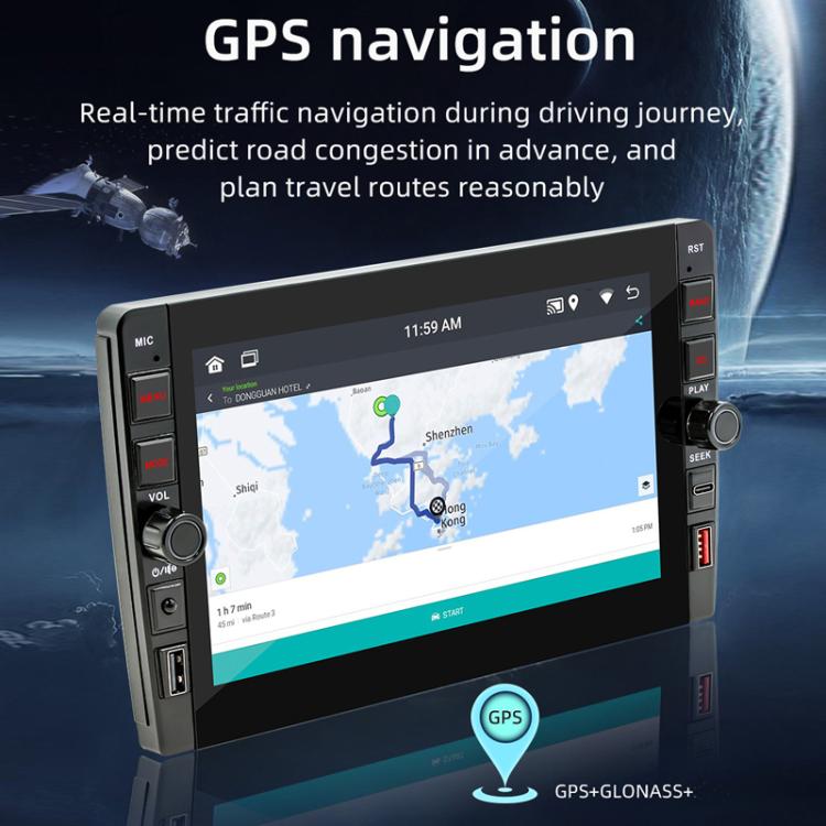9 Inch Bluetooth FM Radio Car MP5 Android Navigation Machine, Memory: 2+64G - free shipping - PMc TechLife - Order now!