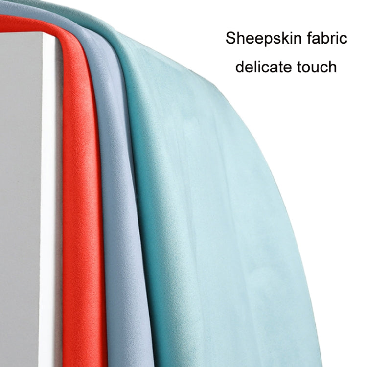 Car Steering Wheel Short Plush Winter Non-slip Grip Cover, Size: 38cm(D Shaped Orange) - Steering Wheel Accessories by PMC TechLife | Online Shopping South Africa | PMC TechLife | Buy Now Pay Later Mobicred