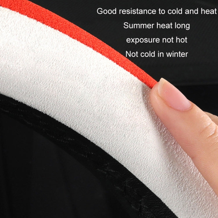 Car Steering Wheel Short Plush Winter Non-slip Grip Cover, Size: 38cm(D Shaped Orange) - Steering Wheel Accessories by PMC TechLife | Online Shopping South Africa | PMC TechLife | Buy Now Pay Later Mobicred